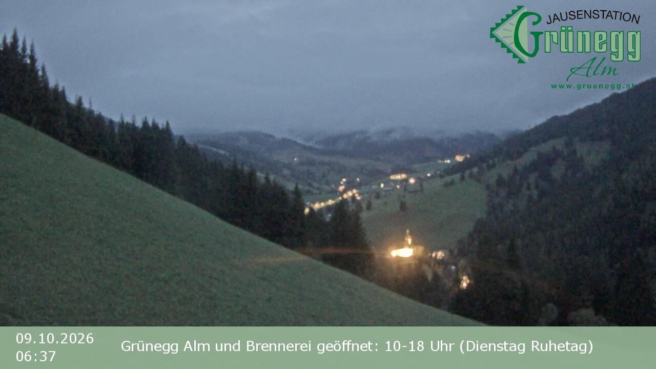 Archiv Foto Webcam Dienten: Ausblick Grünegg Alm