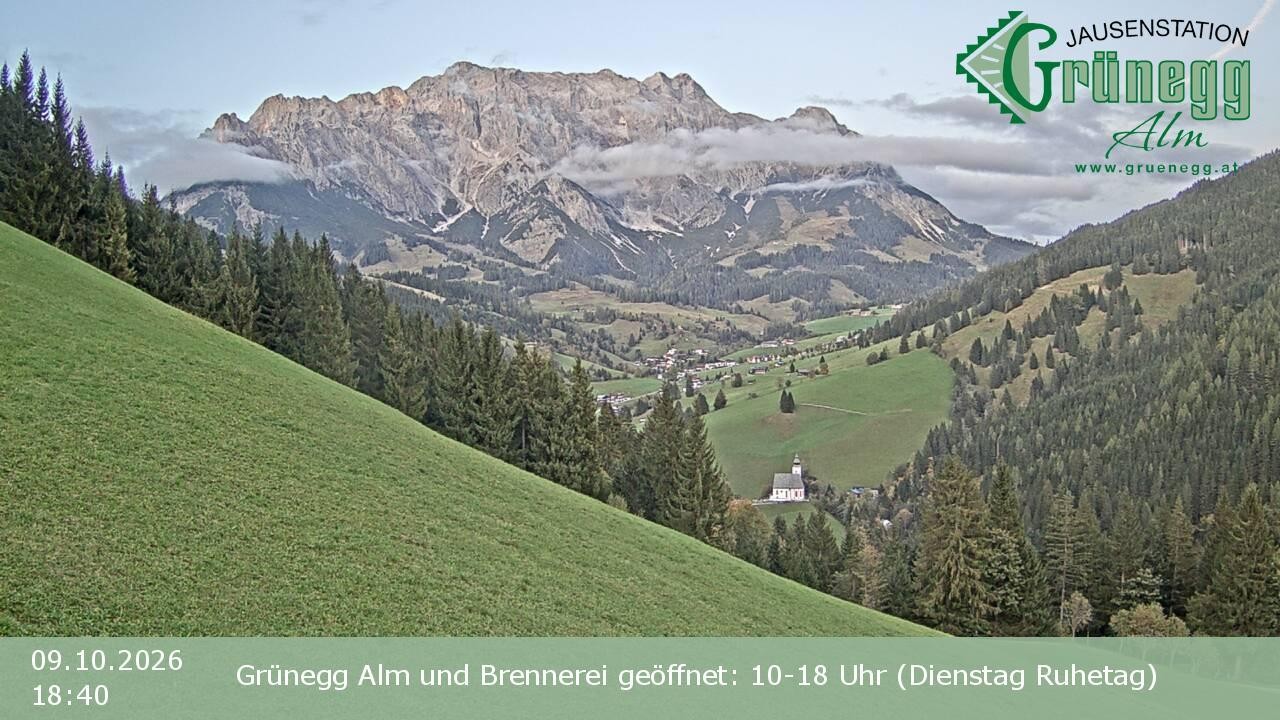 Archiv Foto Webcam Dienten: Ausblick Grünegg Alm