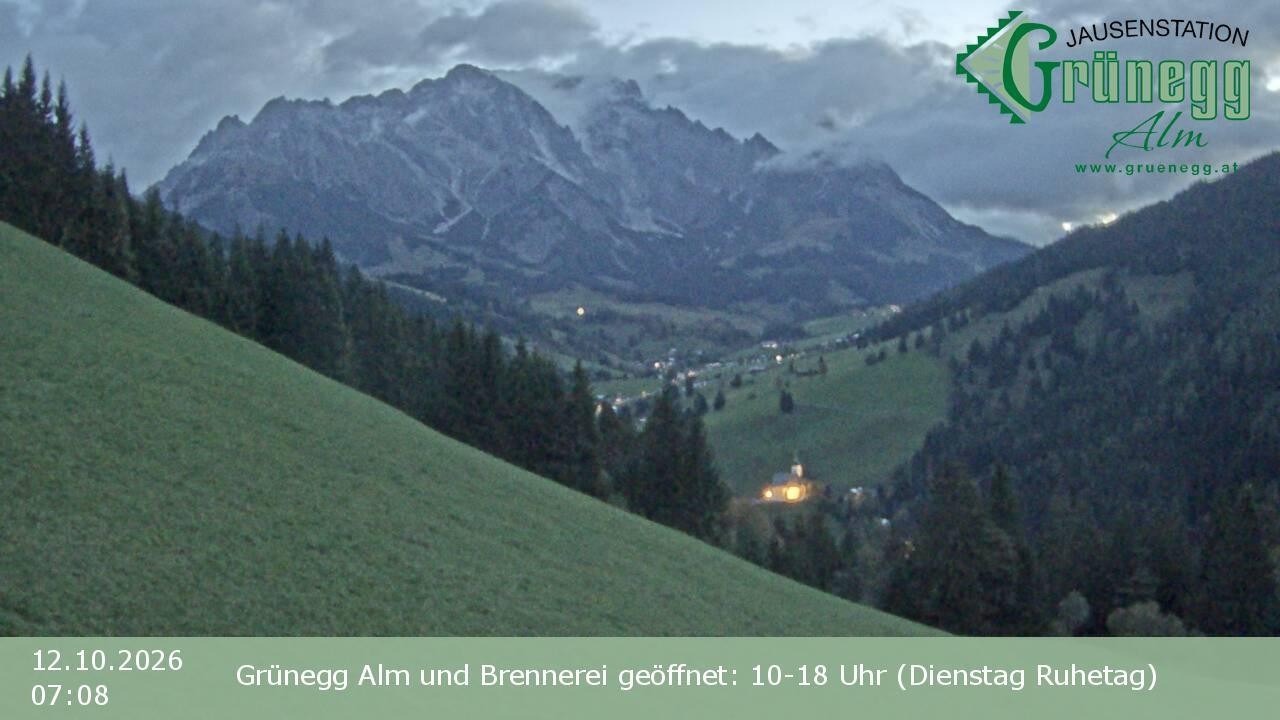Archiv Foto Webcam Dienten: Ausblick Grünegg Alm