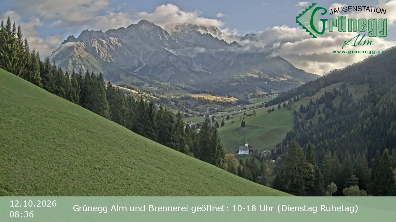 Archiv Foto Webcam Dienten: Ausblick Grünegg Alm