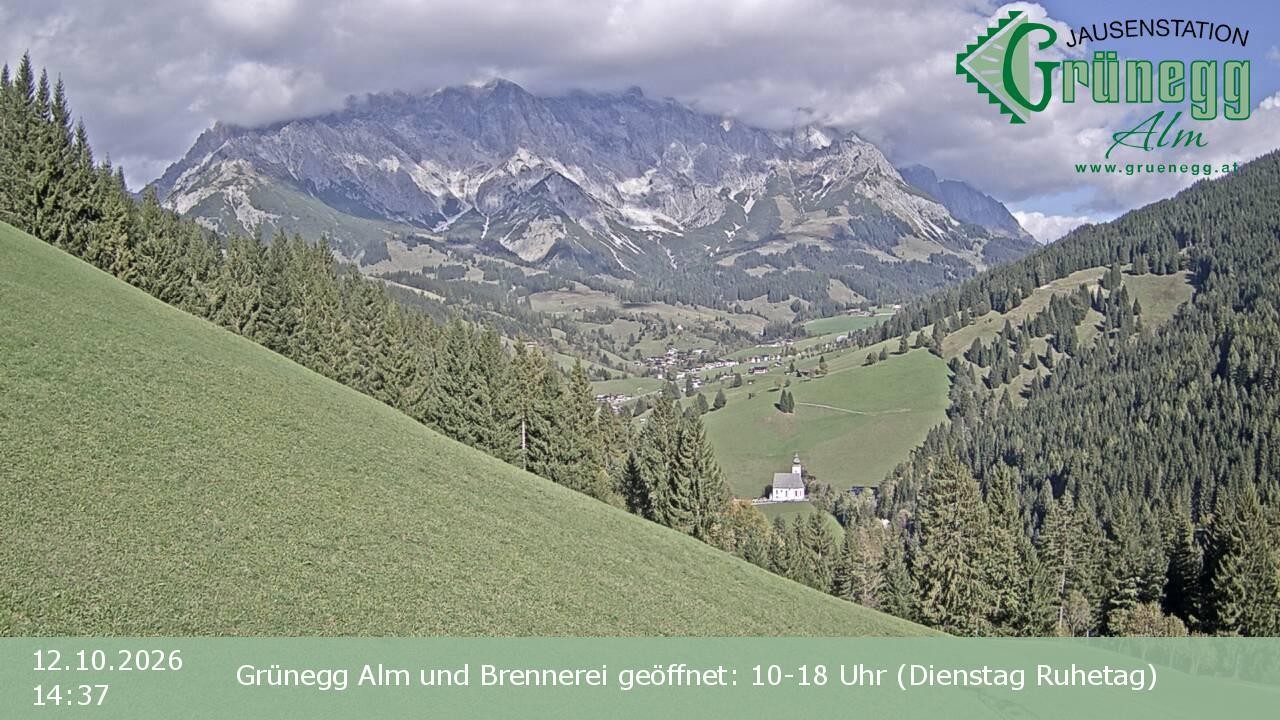Archiv Foto Webcam Dienten: Ausblick Grünegg Alm