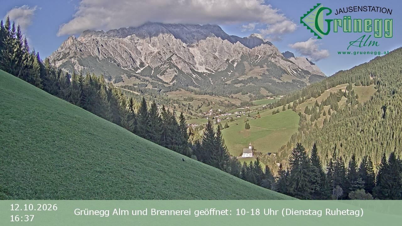 Archiv Foto Webcam Dienten: Ausblick Grünegg Alm