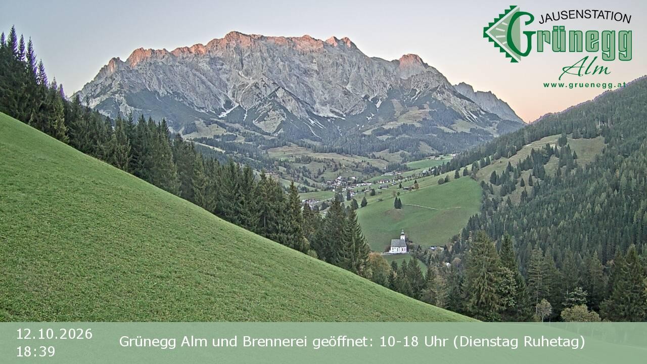 Archiv Foto Webcam Dienten: Ausblick Grünegg Alm