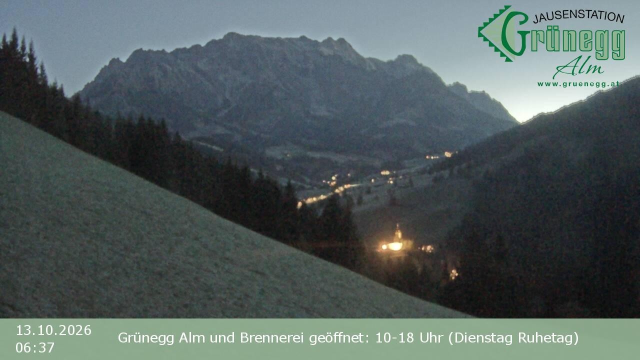 Archiv Foto Webcam Dienten: Ausblick Grünegg Alm