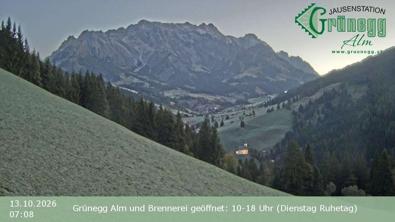 Archiv Foto Webcam Dienten: Ausblick Grünegg Alm