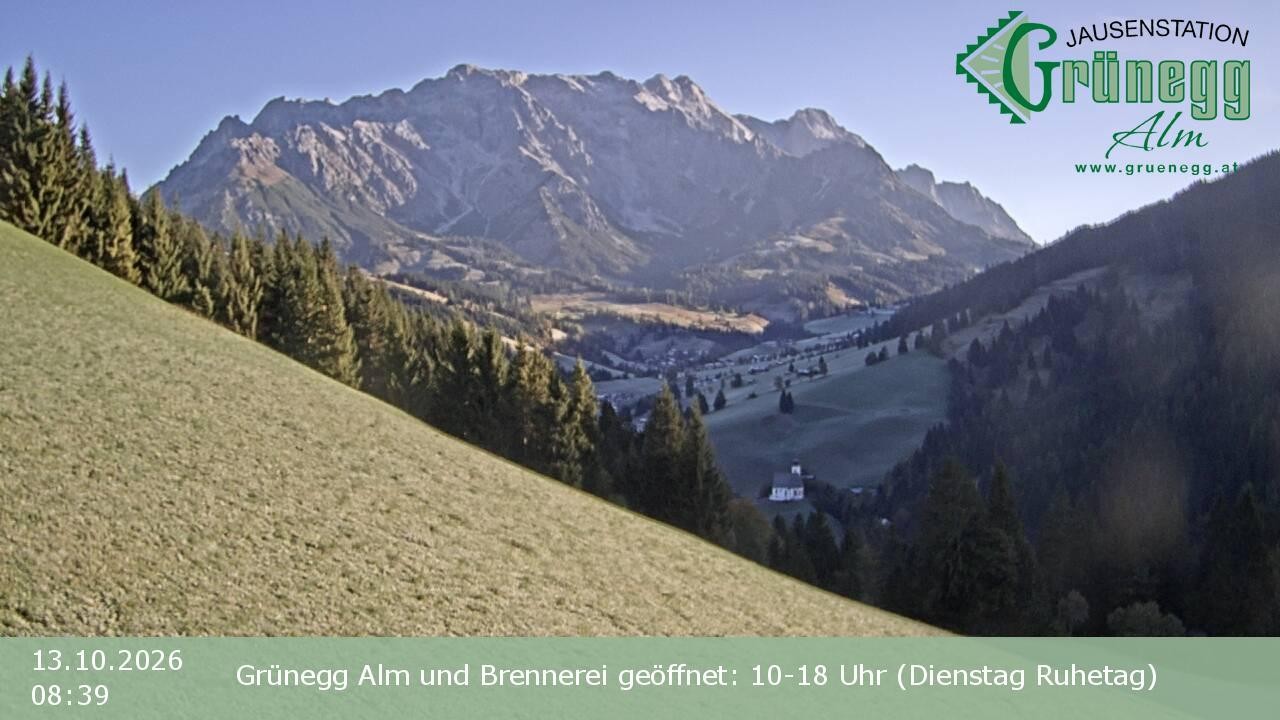 Archiv Foto Webcam Dienten: Ausblick Grünegg Alm
