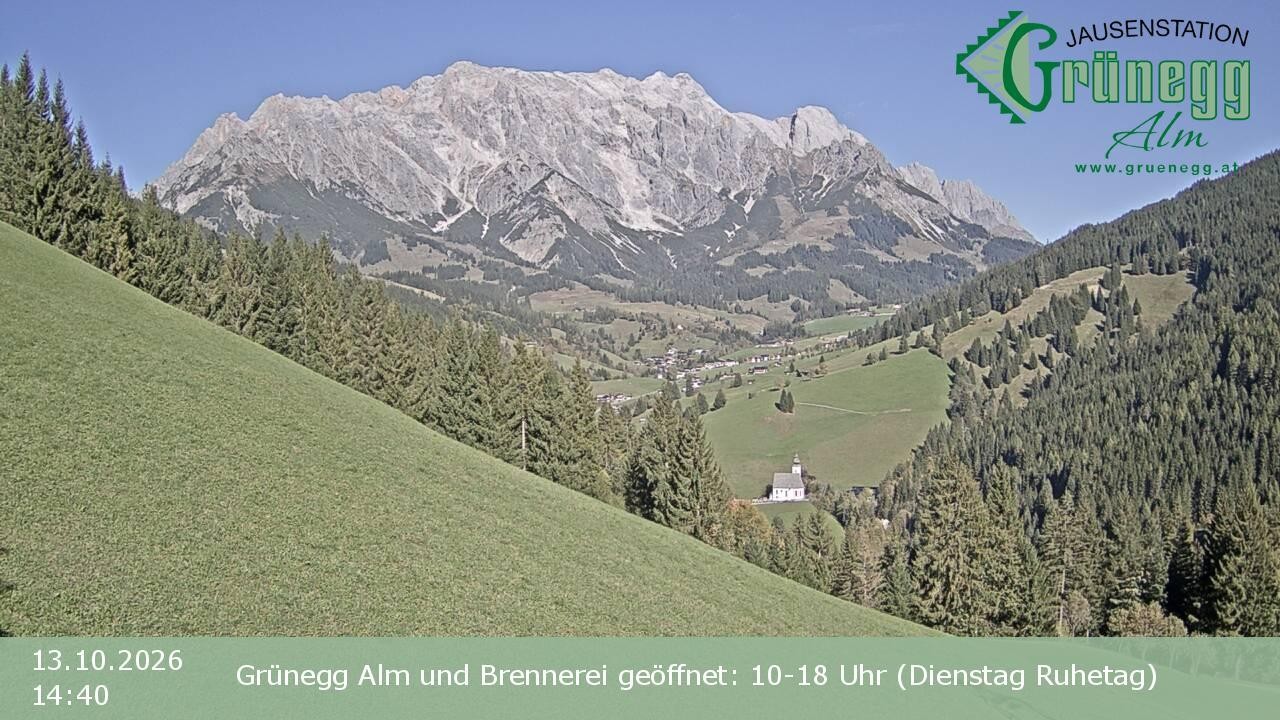 Archiv Foto Webcam Dienten: Ausblick Grünegg Alm