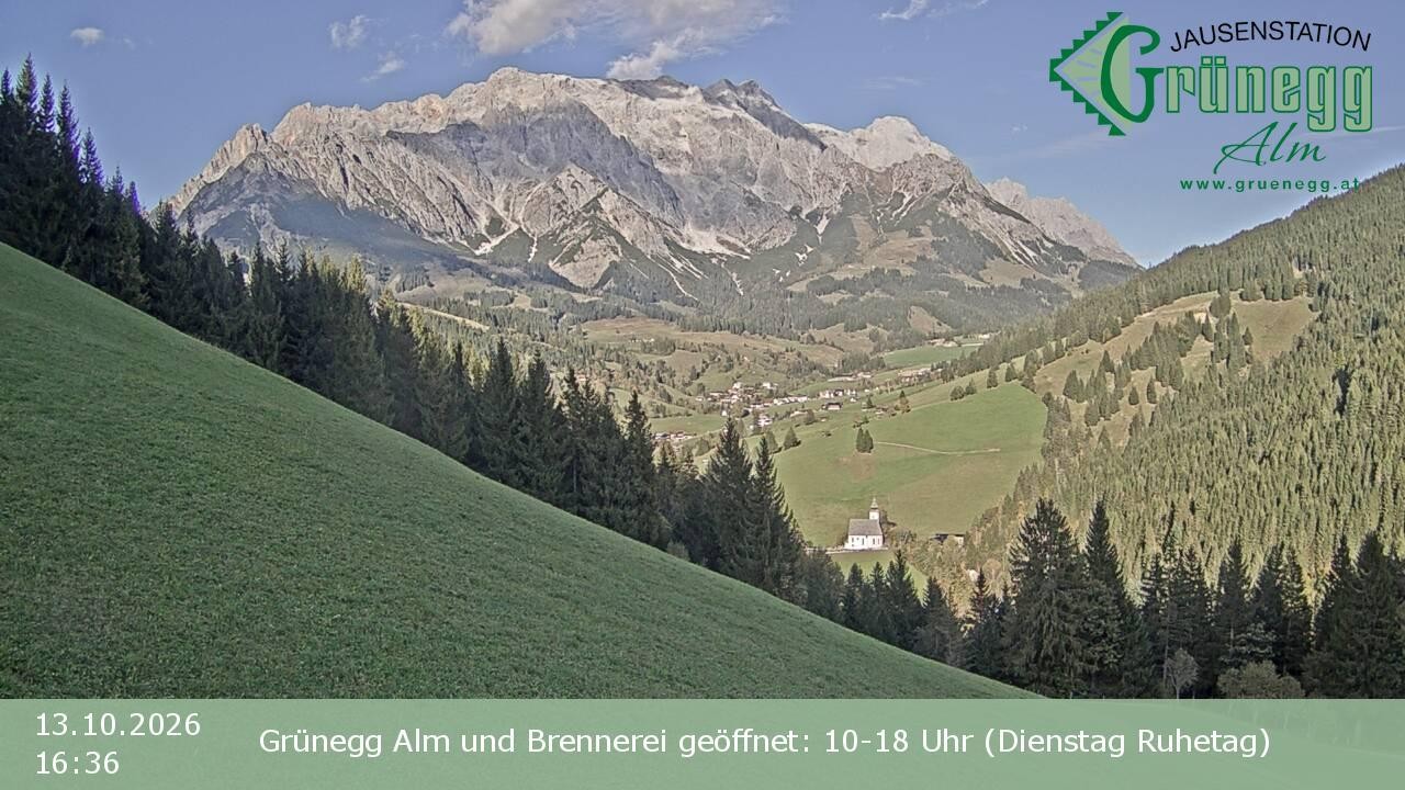 Archiv Foto Webcam Dienten: Ausblick Grünegg Alm