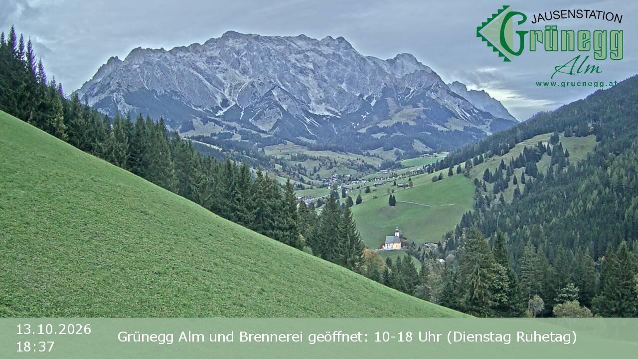 Archiv Foto Webcam Dienten: Ausblick Grünegg Alm