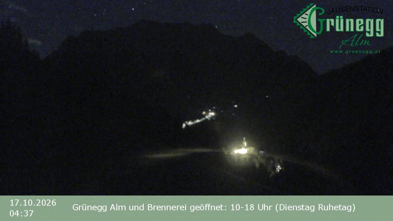 Archived image Webcam Dienten - View Grünegg Alm