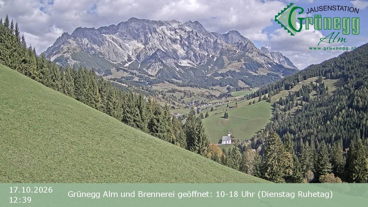 Archiv Foto Webcam Dienten: Ausblick Grünegg Alm