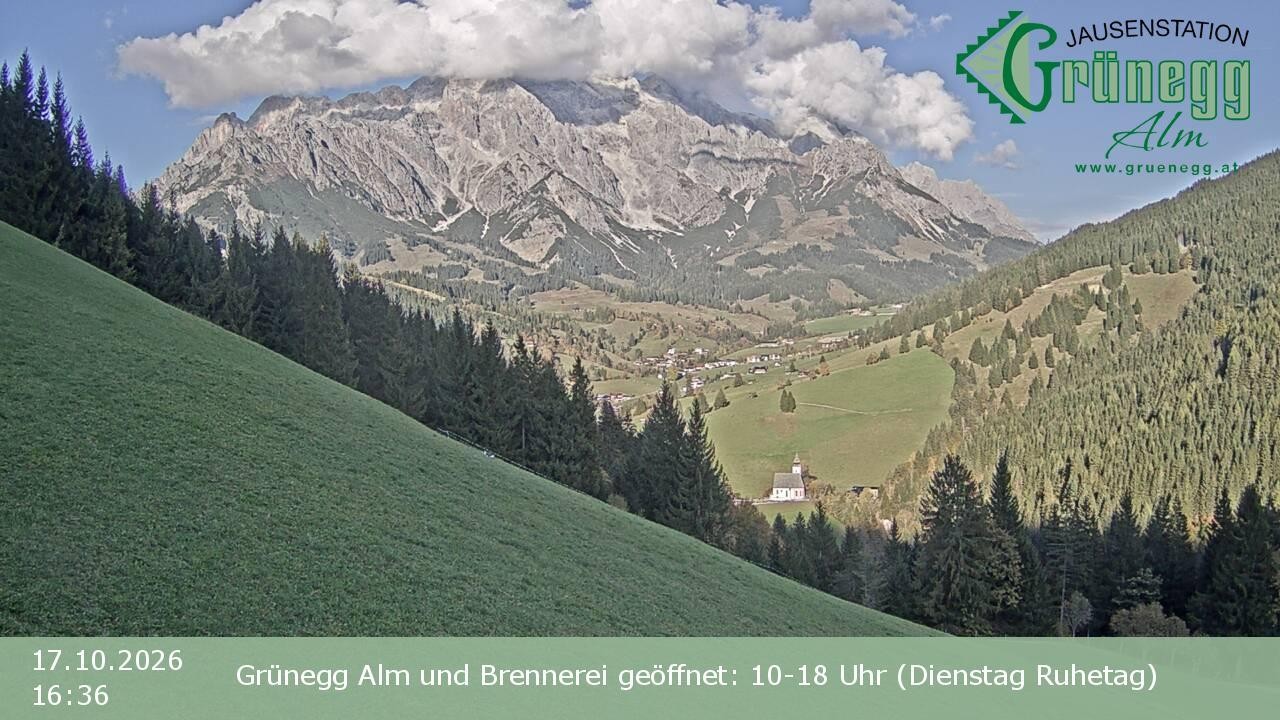 Archiv Foto Webcam Dienten: Ausblick Grünegg Alm