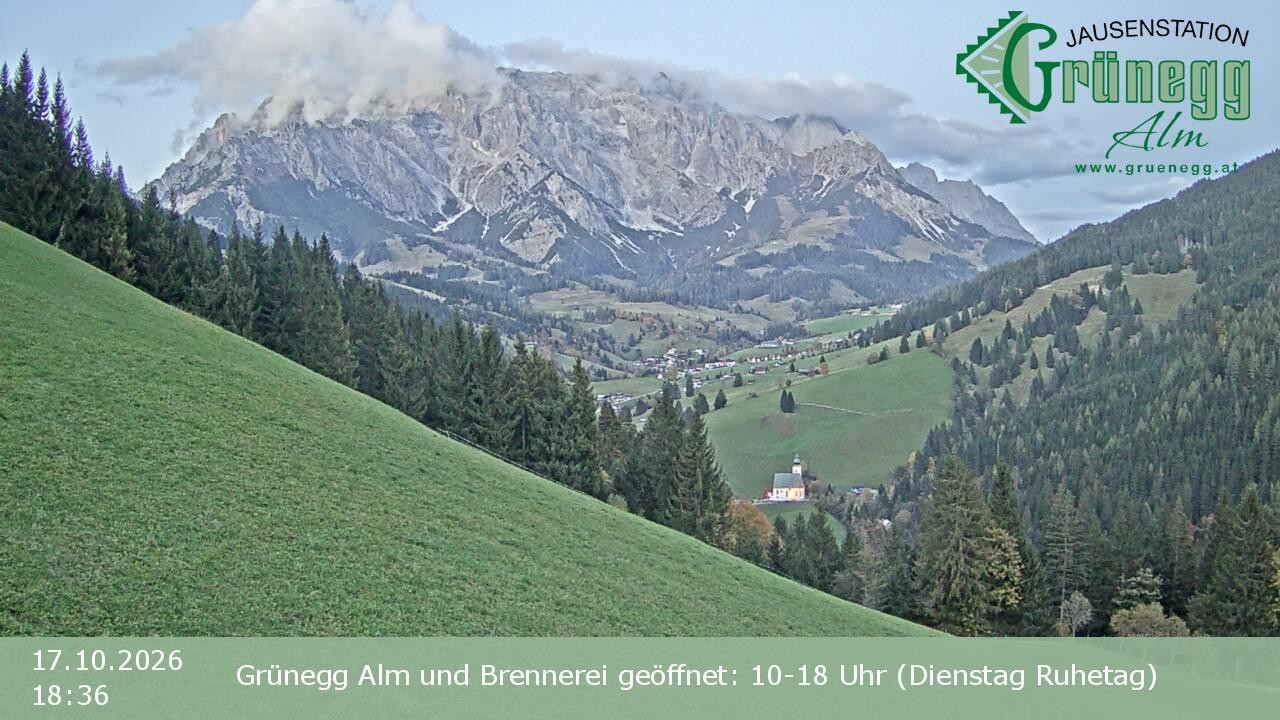 Archiv Foto Webcam Dienten: Ausblick Grünegg Alm