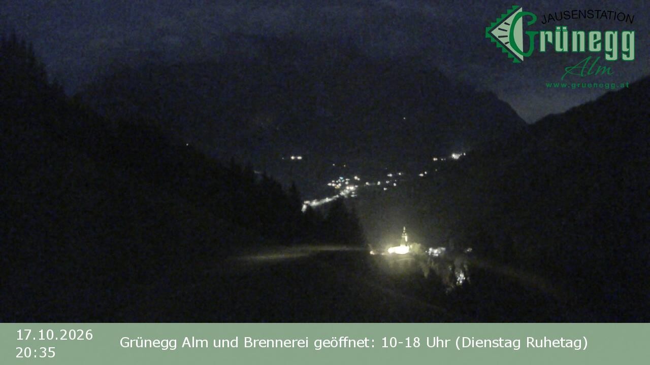 Archiv Foto Webcam Dienten: Ausblick Grünegg Alm