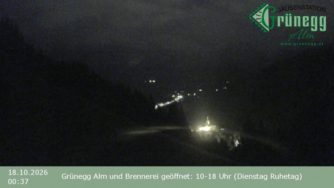 Archiv Foto Webcam Dienten: Ausblick Grünegg Alm