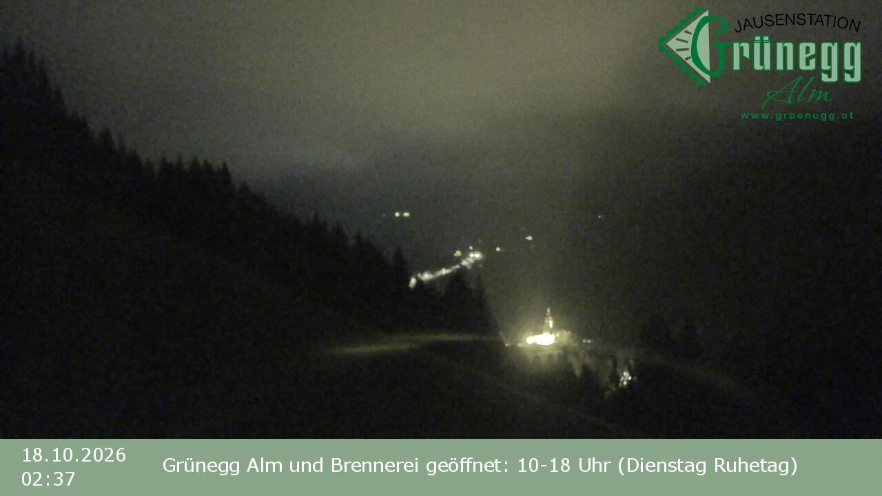 Archiv Foto Webcam Dienten: Ausblick Grünegg Alm