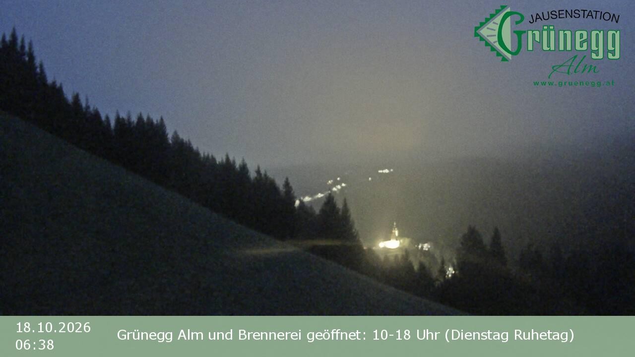 Archiv Foto Webcam Dienten: Ausblick Grünegg Alm