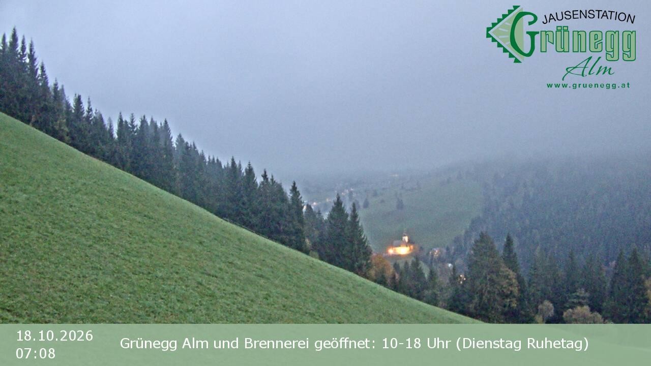 Archiv Foto Webcam Dienten: Ausblick Grünegg Alm