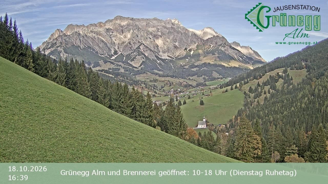 Archiv Foto Webcam Dienten: Ausblick Grünegg Alm