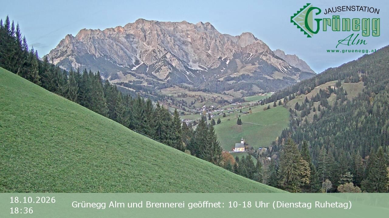 Archiv Foto Webcam Dienten: Ausblick Grünegg Alm