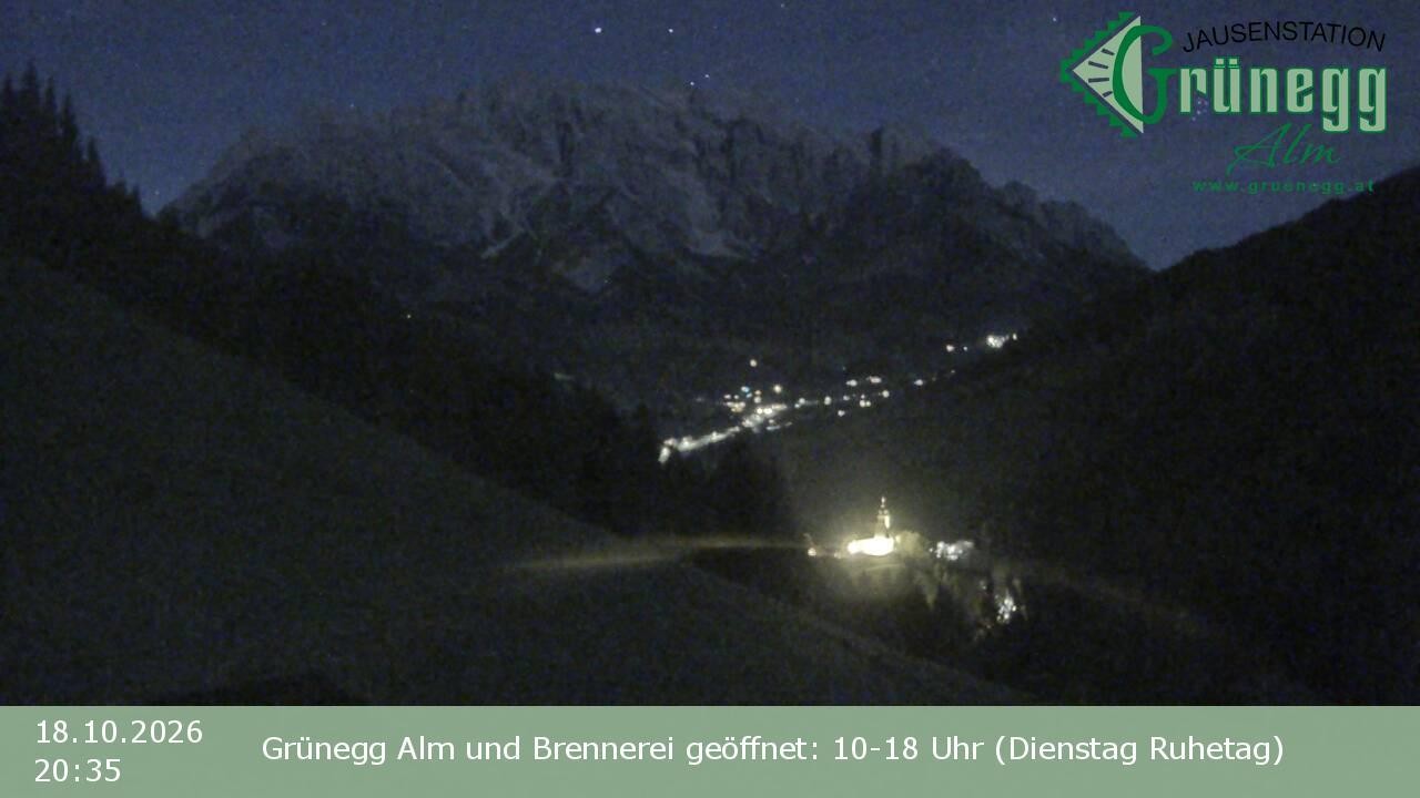 Archiv Foto Webcam Dienten: Ausblick Grünegg Alm