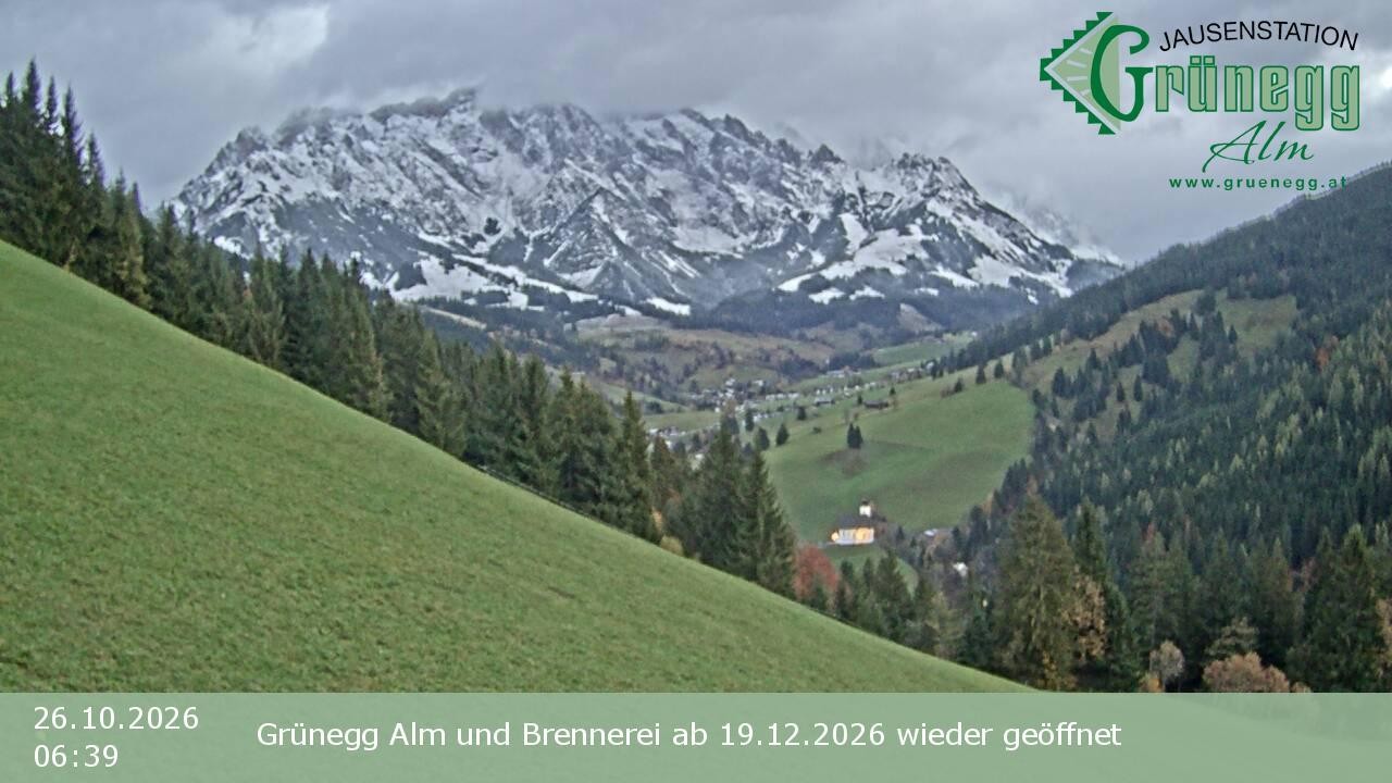 Archiv Foto Webcam Dienten: Ausblick Grünegg Alm