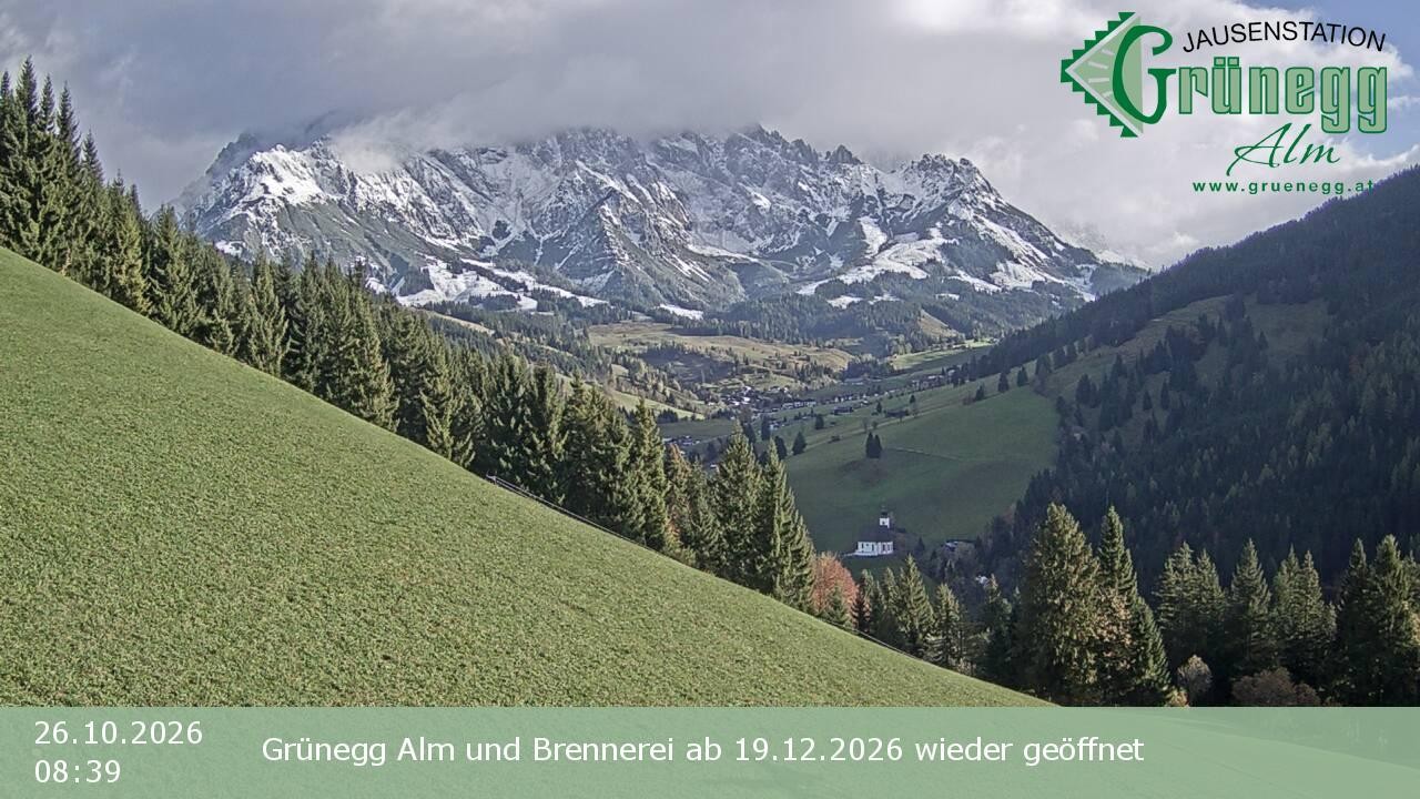 Archiv Foto Webcam Dienten: Ausblick Grünegg Alm