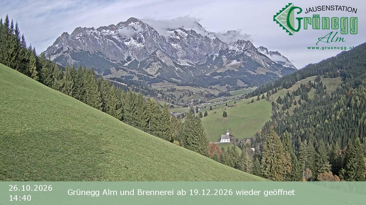 Archiv Foto Webcam Dienten: Ausblick Grünegg Alm