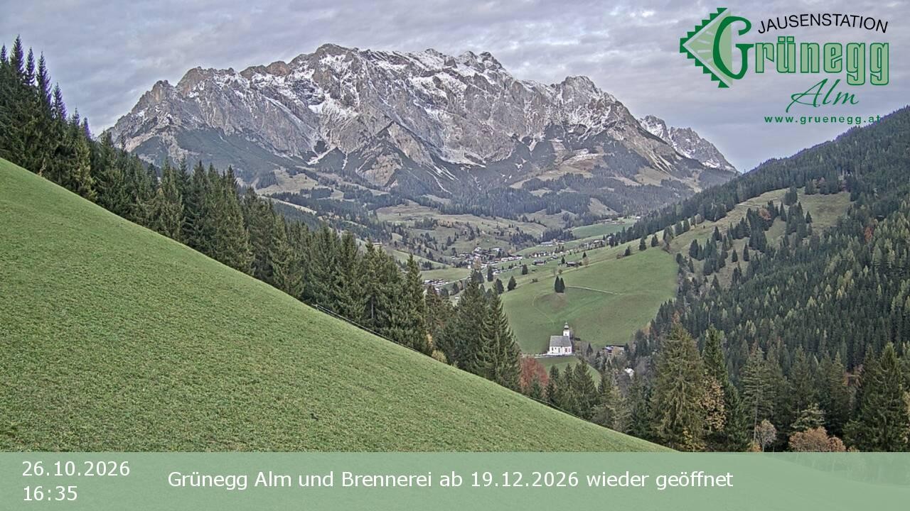 Archiv Foto Webcam Dienten: Ausblick Grünegg Alm
