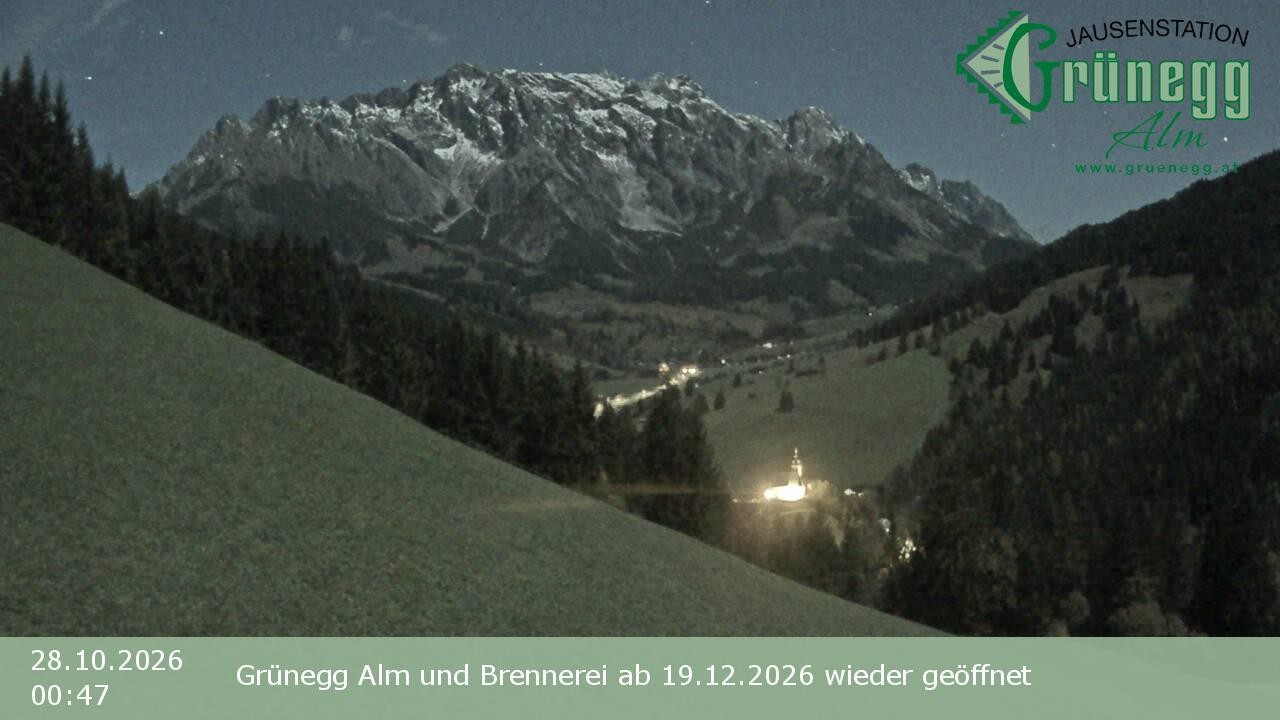 Archived image Webcam Dienten - View Grünegg Alm