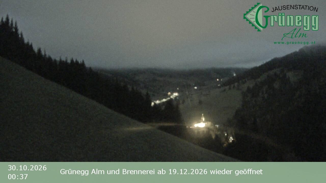 Archived image Webcam Dienten - View Grünegg Alm