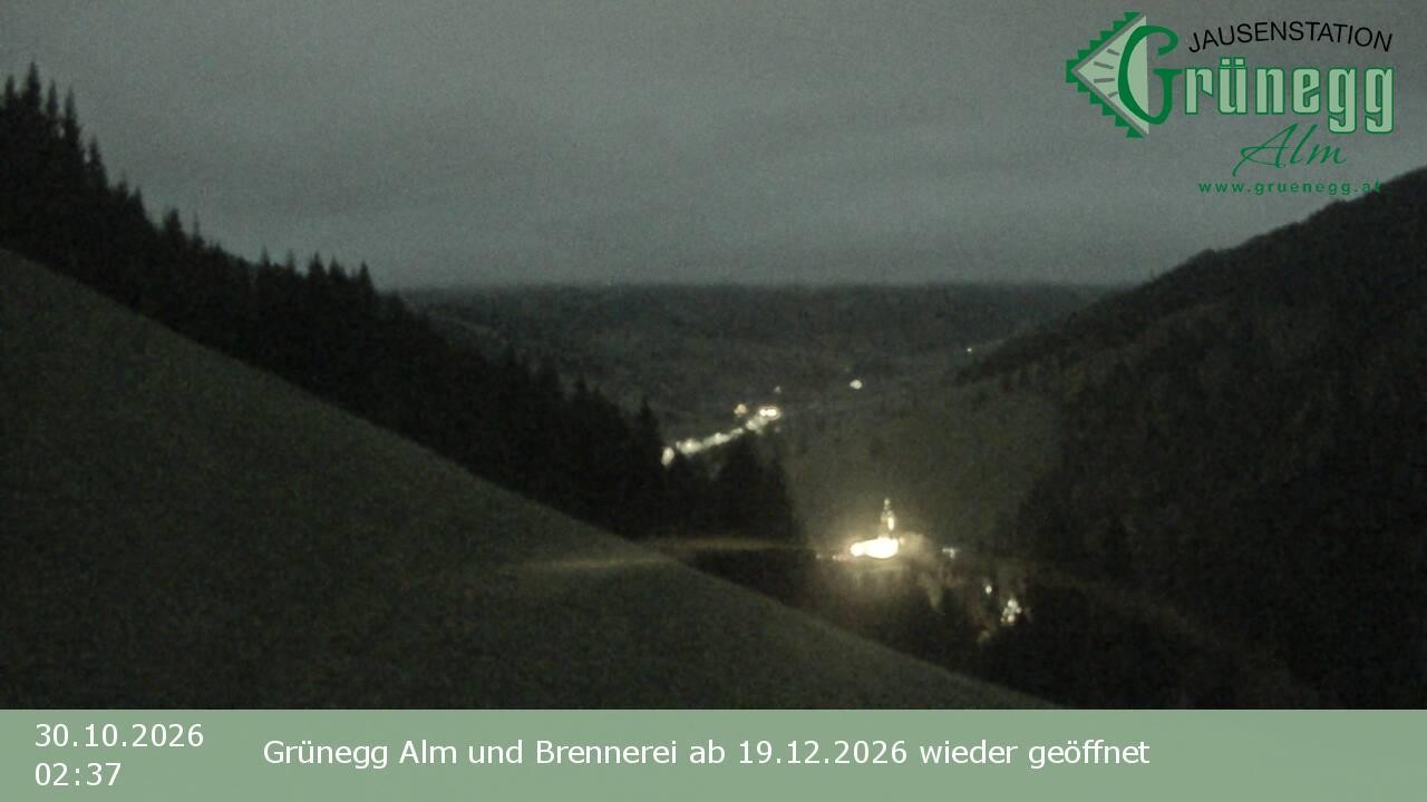 Archived image Webcam Dienten - View Grünegg Alm