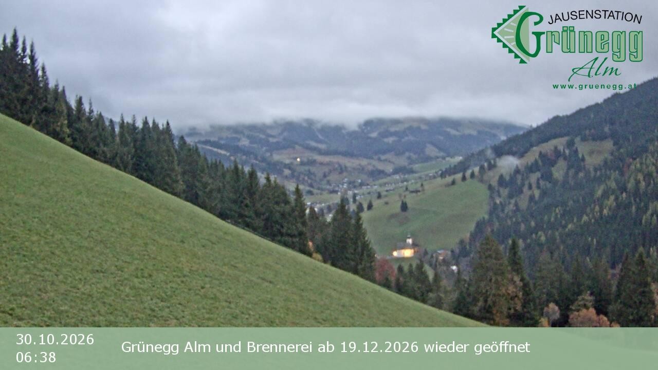 Archived image Webcam Dienten - View Grünegg Alm