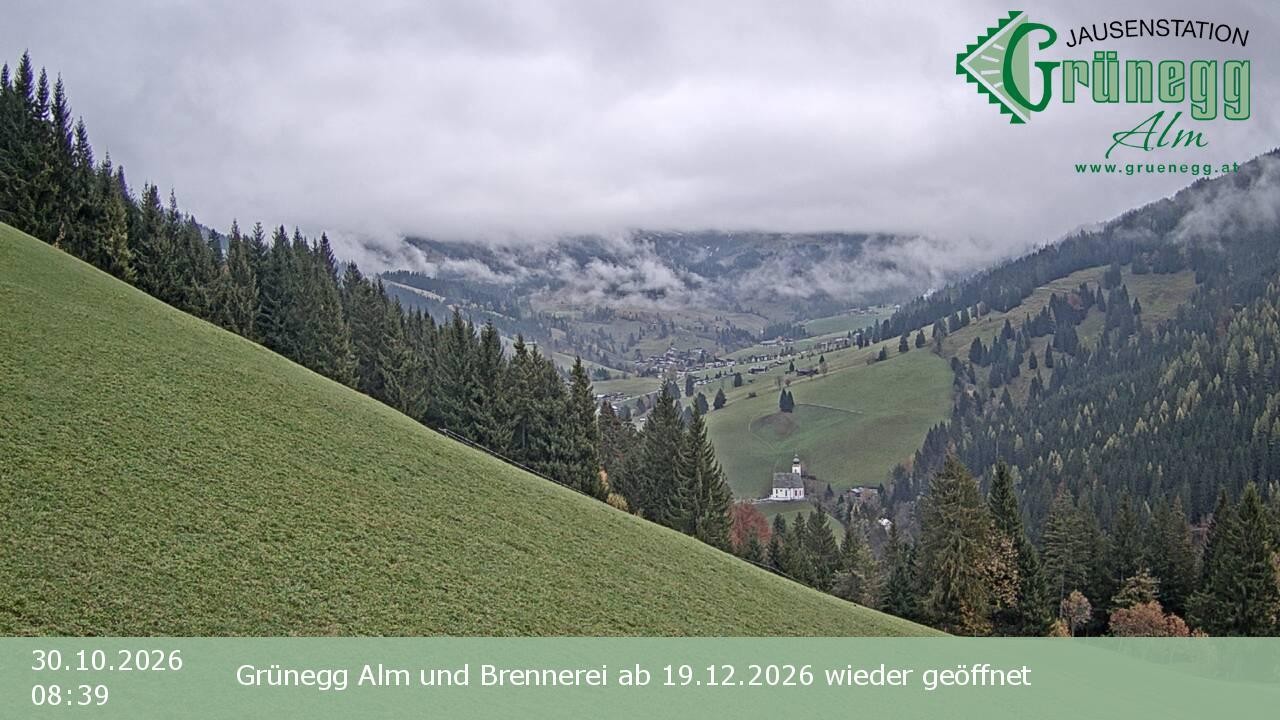 Archived image Webcam Dienten - View Grünegg Alm