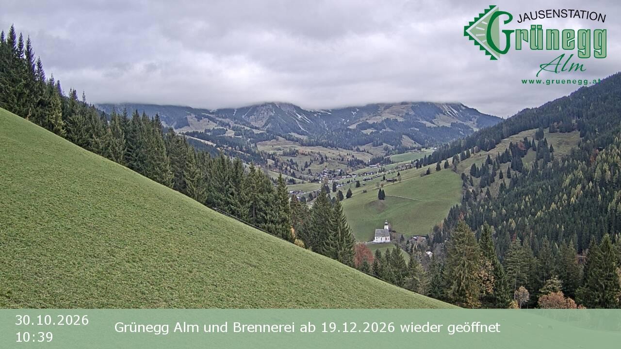 Archived image Webcam Dienten - View Grünegg Alm