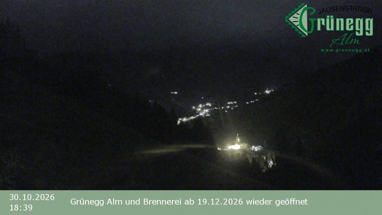 Archived image Webcam Dienten - View Grünegg Alm