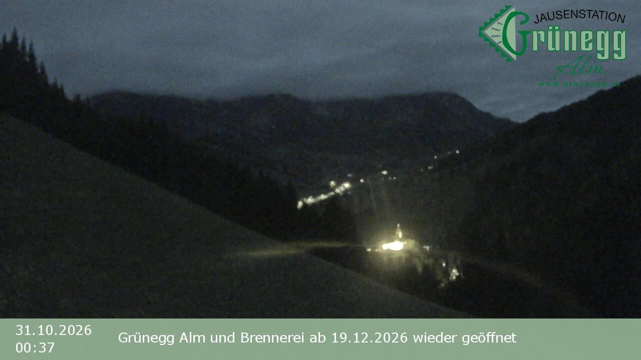 Archived image Webcam Dienten - View Grünegg Alm