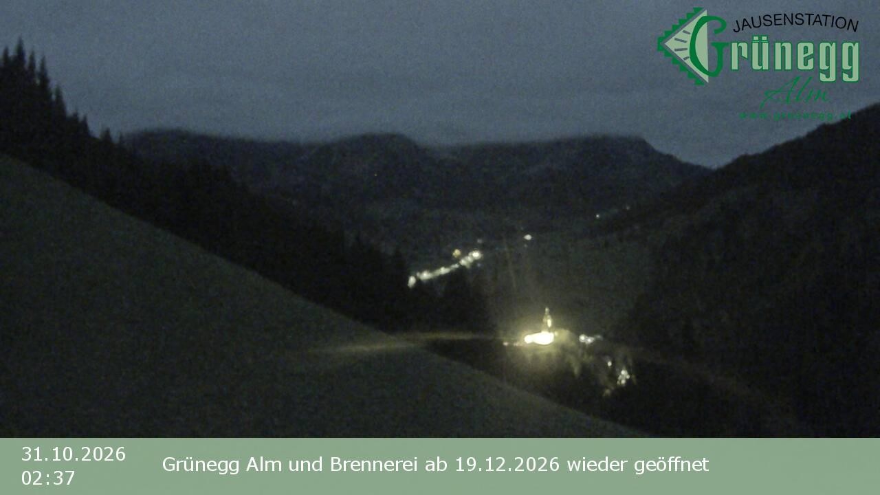 Archived image Webcam Dienten - View Grünegg Alm