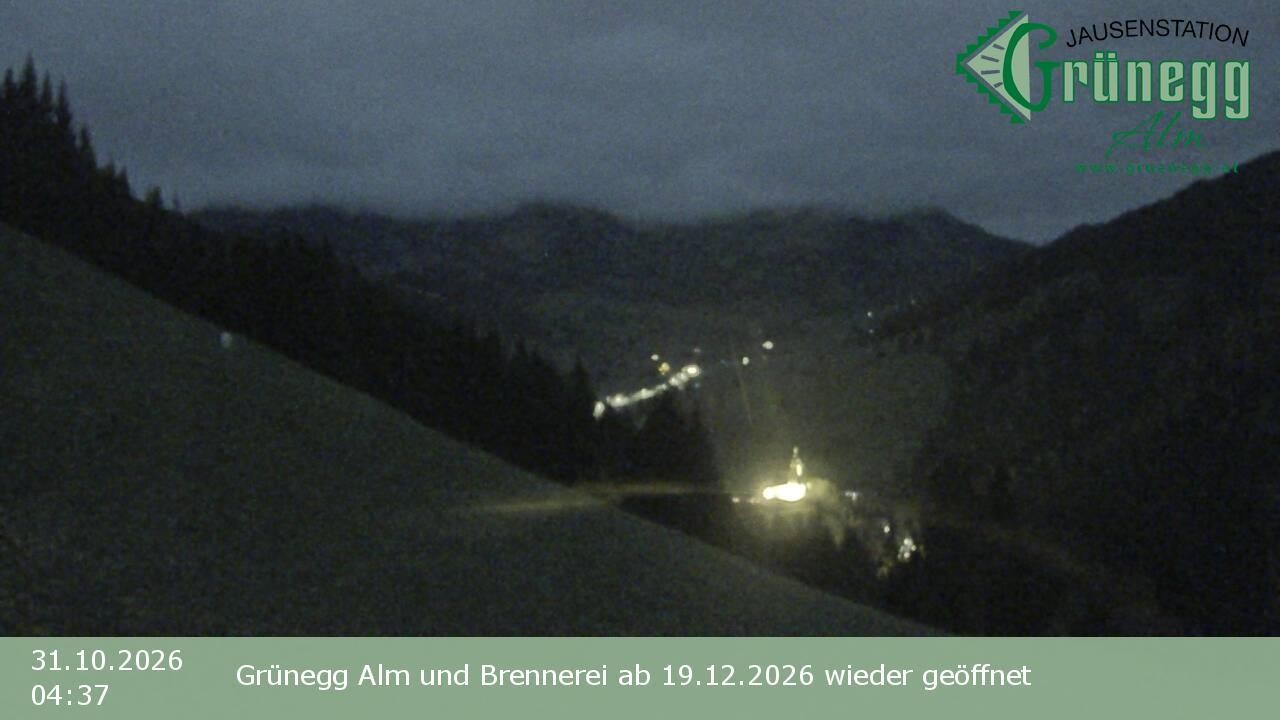 Archived image Webcam Dienten - View Grünegg Alm