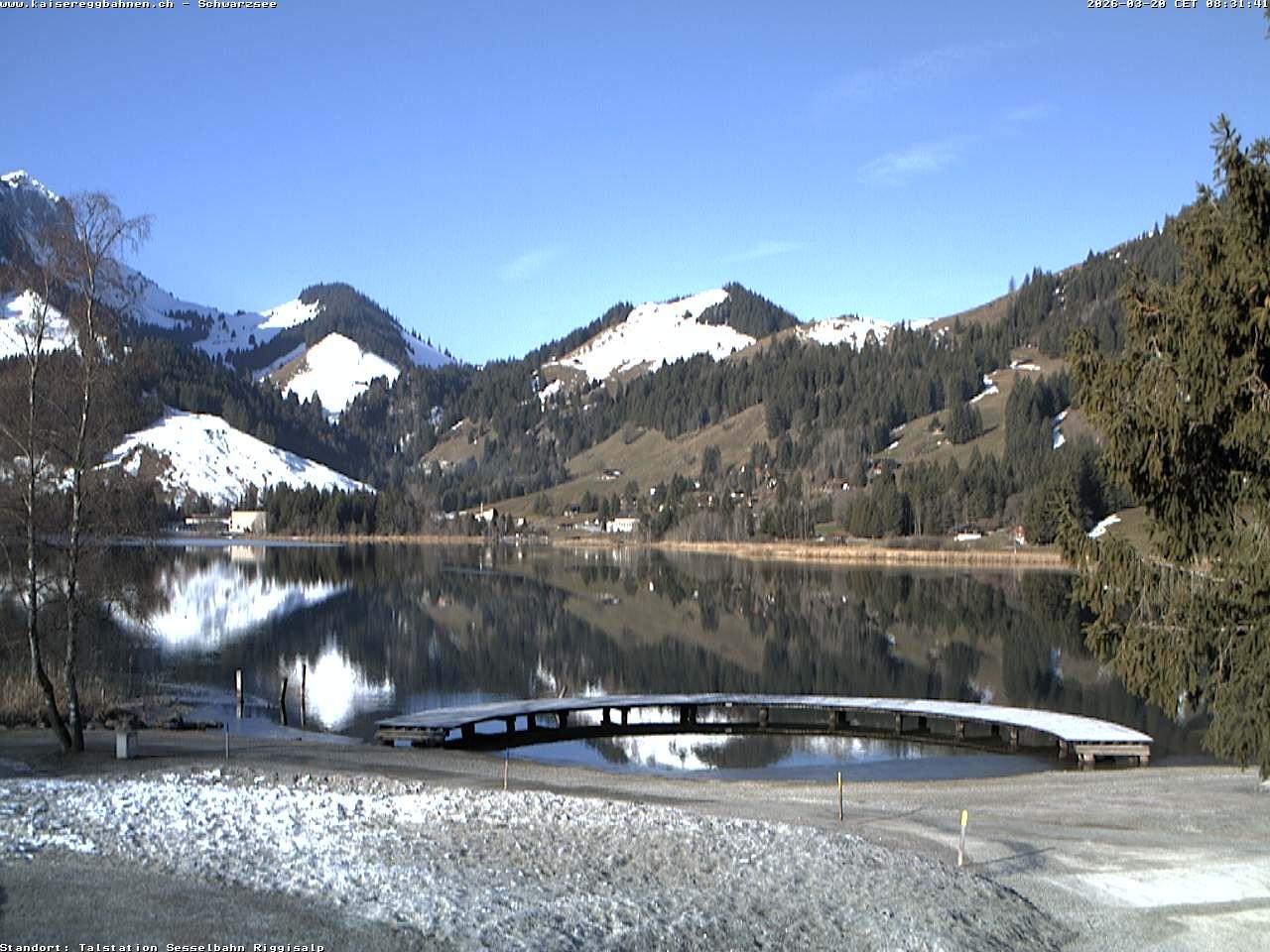 Archived image Webcam Schwarzsee the lake