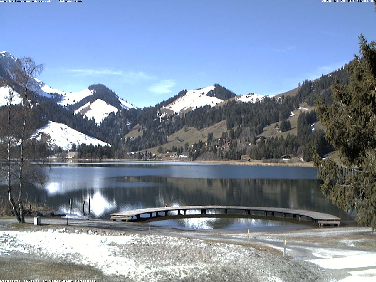 Archived image Webcam Schwarzsee the lake