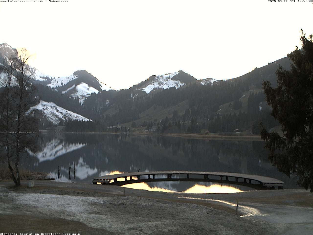 Archived image Webcam Schwarzsee the lake