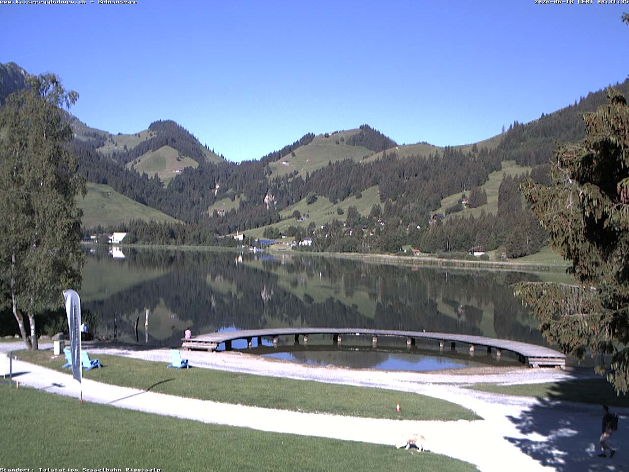 Archived image Webcam Schwarzsee the lake