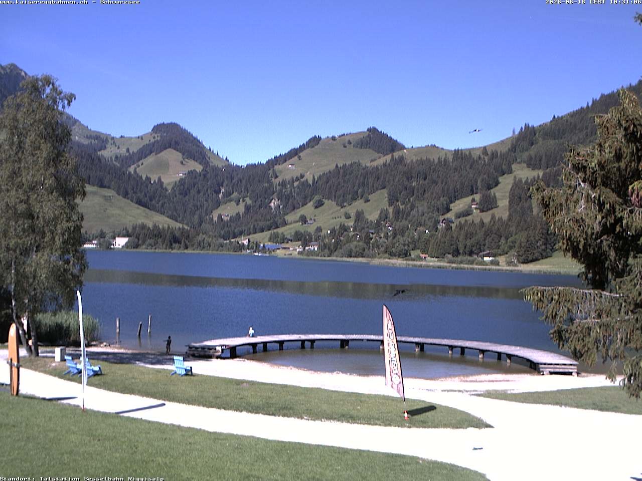 Archived image Webcam Schwarzsee the lake