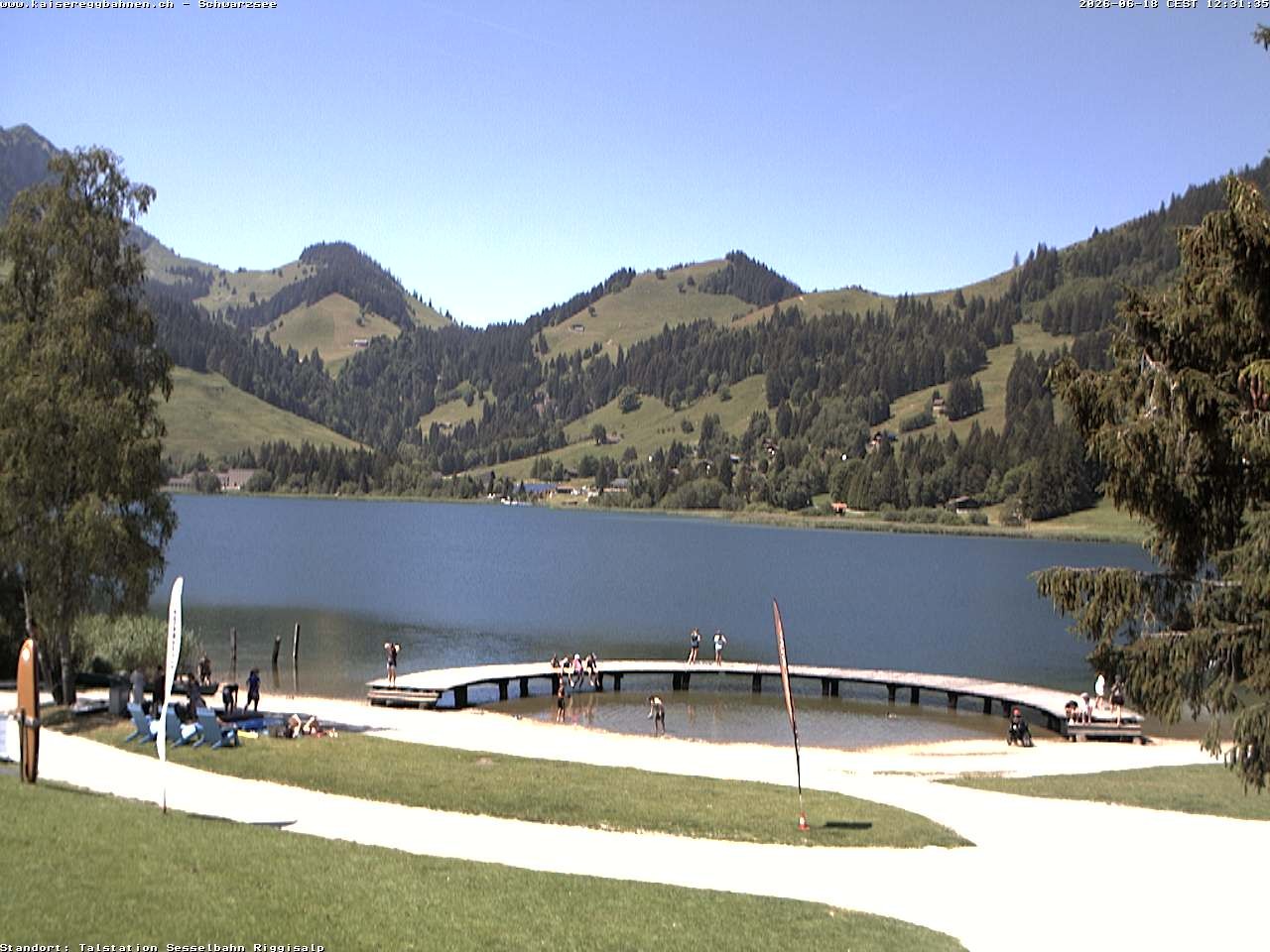 Archived image Webcam Schwarzsee the lake