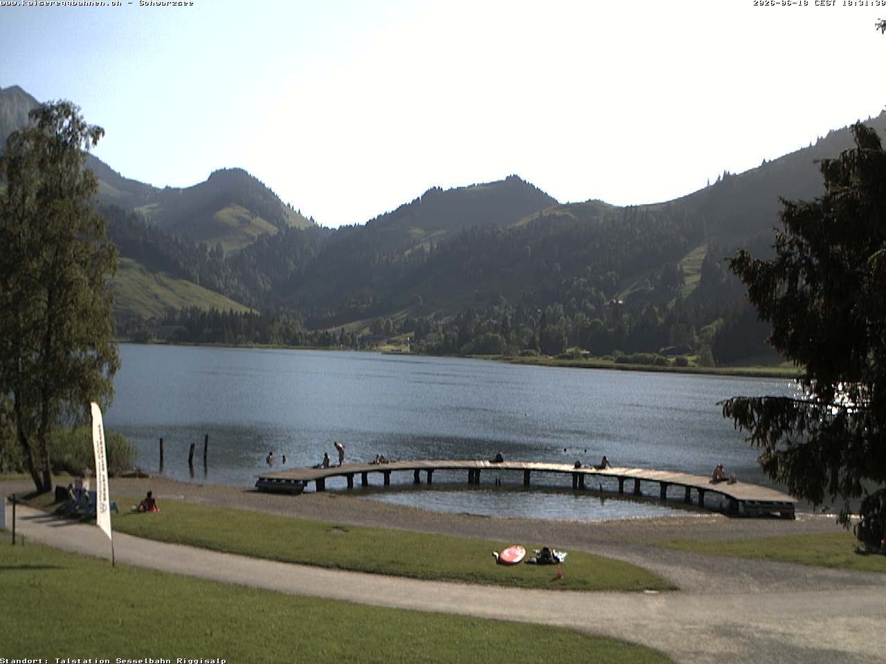 Archived image Webcam Schwarzsee the lake