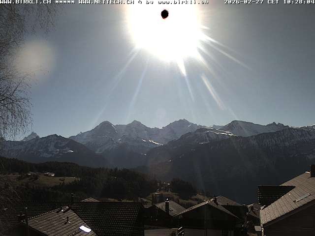 Archived image Webcam Beatenberg Jungfrau Group