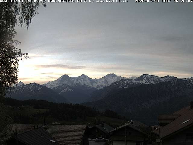 Archived image Webcam Beatenberg Jungfrau Group