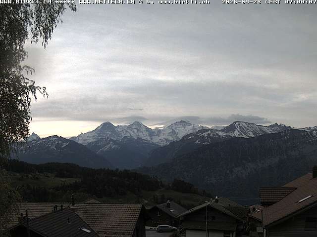 Archived image Webcam Beatenberg Jungfrau Group