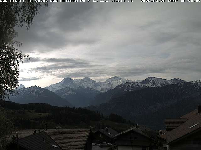 Archived image Webcam Beatenberg Jungfrau Group